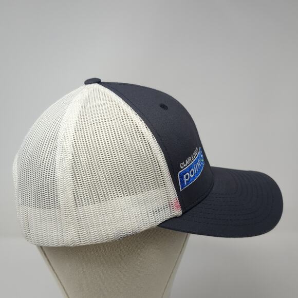 Claire & Dee's Point S Snapback Trucker Hat Gray One Size Adjustable Sport-Tek - Picture 5 of 9